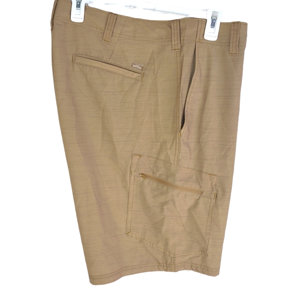 LEE Men Dungarees Riptide Cargo Shorts 40 Hybrid Khaki Quick Dry 4Way Stretch